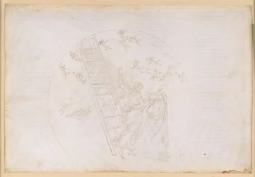 Die Göttliche Komödie, Paradiso XXI. Übergang zur siebten Planetensphäre (Himmel des Saturn): Dante sieht die Jakobsleiter und das Licht der Seligen, die sich einst in der Kontemplation bewährt haben; Rede des Petrus Damianus