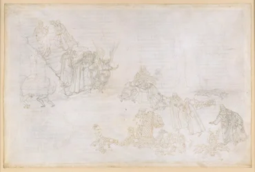Die Göttliche Komödie, Purgatorio XII. Erster Ring des Purgatoriums: Bilder der Strafe für Hochmut; Der Engel vor den Stufen zum zweiten Ring