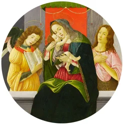 Madonna mit dem Kind, Johannes dem Täufer und einem Engel