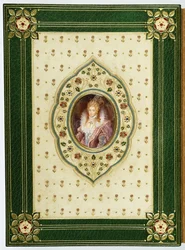 Ein ovales Porträt von Königin Elisabeth I.