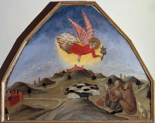 Verkündigung an die Hirten, von Sano di Pietro