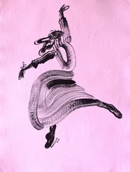 Abstrakter Tanzfluss