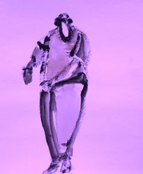 Abstrakte Lila Figur