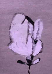 Abstrakte weiße Blume
