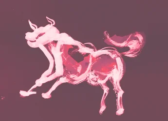 Purpurner Stiergeist