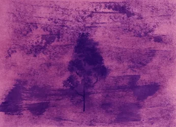 Verträumte violette Landschaft