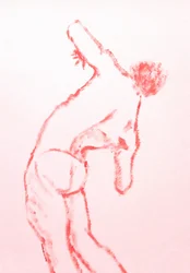 Elegante rote Geste
