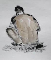 Expressive Aktfigur Skizze