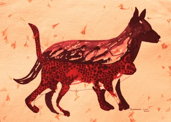Ursprüngliche rote Tiere