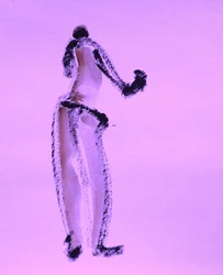 Lila Gestenfigur