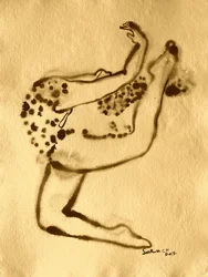 Gefleckte abstrakte Figur