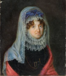Porträt von Lucy Byng, verwitwete Gräfin von Bradford (1766-1844)