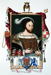 Porträt von Edward Seymour (ca. 1506-52) Lordprotektor von Edward VI. und Herzog von Somerset aus 