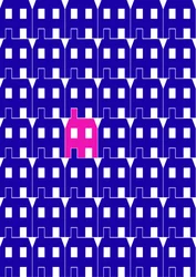 Blaues Papierhaus_Groß, 2020