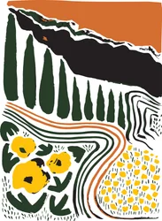 Toskanische Zypressenlandschaft