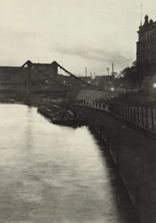 Berlin: Humboldt-Hafen (s/w Foto)