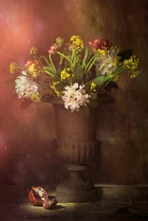 Stimmungsvolles Blumenstillleben