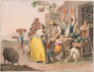 Neapolitanischer Wassermelonenladen