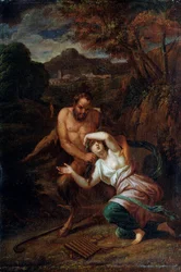 Pan und die Nymphe Syrinx