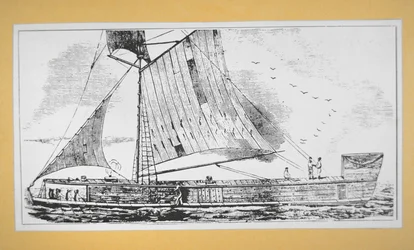 Mississippi-Kielboot (Gravur)