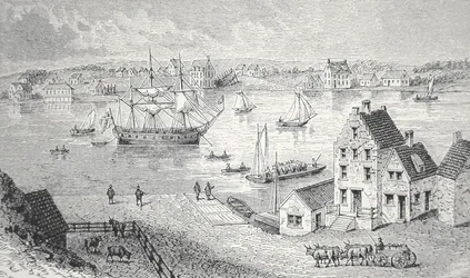 Die Fähre, New York, ca. 1750