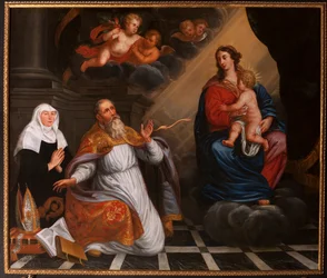 Der heilige Augustinus in Anbetung der Heiligen Maria. 1692 (Gemälde)