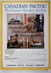 Das größte Eisenbahnnetz des Reiches, Canadian Pacific Poster