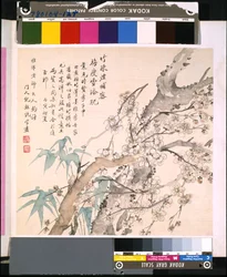 Album von Blumen und Vögeln, Datum unbekannt (Tinte und Farbe auf Seide)