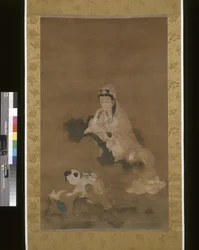 Avalokitesvara (Guanyin) auf Lotus