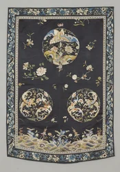 Wandbehang, ca. 1750-1800 (Seide mit Stickerei (Satin-Stich), natürliche und synthetische Farbstoffe)