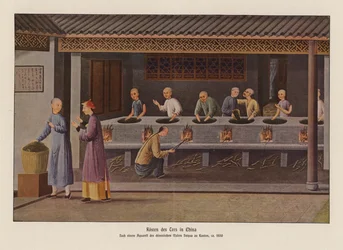 Tee rösten in China