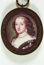 Eine Dame namens Henrietta, Herzogin von Orléans (Emaille)