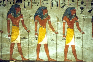 Altes Ägypten, Malerei, Grab von Ramses I., Theben, Götter der Unterwelt