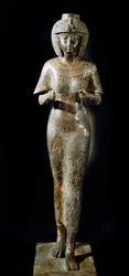 Ägyptische Antiquitäten: Bronzestatue der Königin Karomama