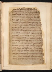 Eine Seite von Beowulf aus Folios, manchmal als 