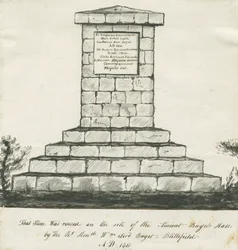 Blithfield - Denkmal an der Stelle der alten Bagots Hall