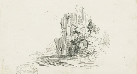Croxden Abbey: Feder- und Tintenzeichnung, nd [?19. Jh.]