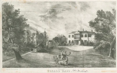 Tixall Hall und Torhaus