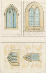 Uttoxeter Church [Alt] - Architektonische Zeichnung der 