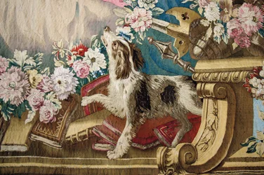 Detail eines Gobelins in der Galerie des Regenten
