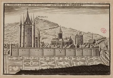 Le Temple à Paris, altes Gebäude der Tempelritter