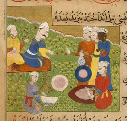 Betel wird Ghiyath Shahi angeboten, aus dem Ni