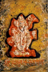 Herr Bajrangbali Miniaturmalerei