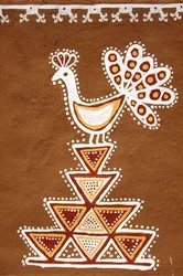 Mandna in Jawaher Kala Kendra, Jaipur, Rajasthan, Indien
