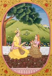 Jahreskalenderbild & Malerei für einen hinduistischen Monat Baisakh, Indien