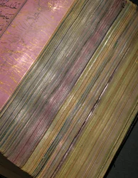 Ein Timurid oder Aqquyunlu Koran, Iran (Gold, Tinte & farbige Pigmente auf chinesischem Papier)