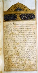 Seite aus dem Kanon der Medizin (al-Qānūn fī aṭ-Ṭibb) von Avicenna