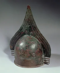 Bronzehelm, Villanovanische Periode, 2. Hälfte des 8. Jahrhunderts v. Chr.