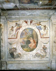 Wand im Badezimmer von Cosimo I de