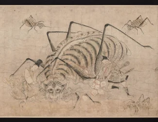 Yorimitsu tötet Tsuchigumo (Dämonen-Spinne) (Detail)